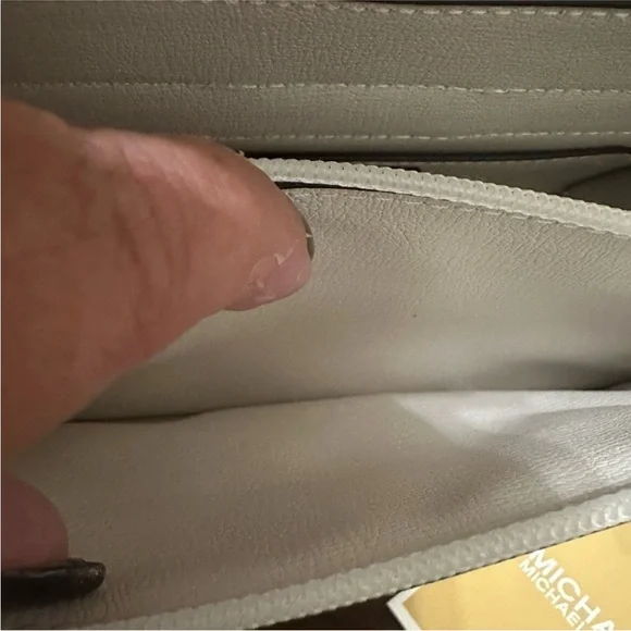 Michael Kors Cream Crossbody Bag with Silver Accents - Picture 8 of 11